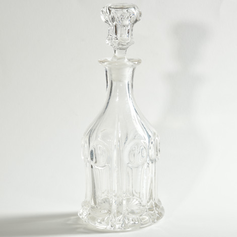 Antique glass decanter