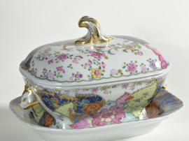Mottahedeh Tobacco leaf tureen