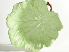 Carlton Ware salad ware leaf dish