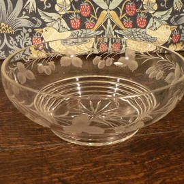 Strawberry crystal bowl