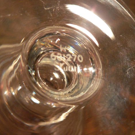 Backstamp and registration number