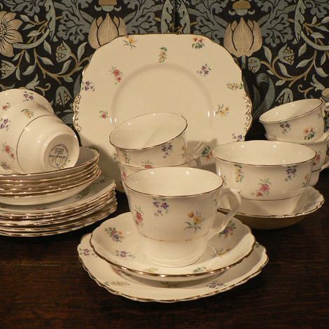 Colclough floral tea set