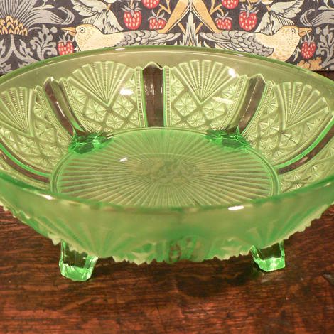 Pressed glass bowl